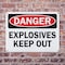 Signmission Explosives Keep Out Danger Sign, Plastic, 10in W x 7in L, 2PK OS-2PACK-DS-P-710-L-19351 - alternate 3